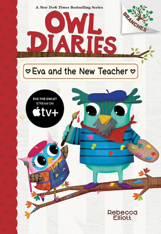 Front cover_Eva and the New Teacher: A Branches Book (Owl Diaries #21)