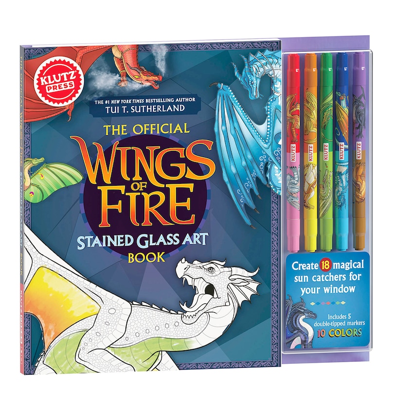 Front cover_KlutzPress Wings of Fire Stained Glass Art