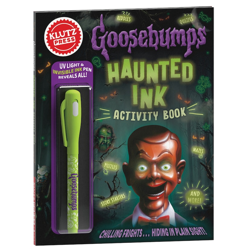 Front cover_Goosebumps Haunted Ink Activity Book