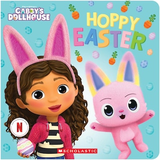 Front cover_Hoppy Easter! (Gabby's Dollhouse Easter Board Book)