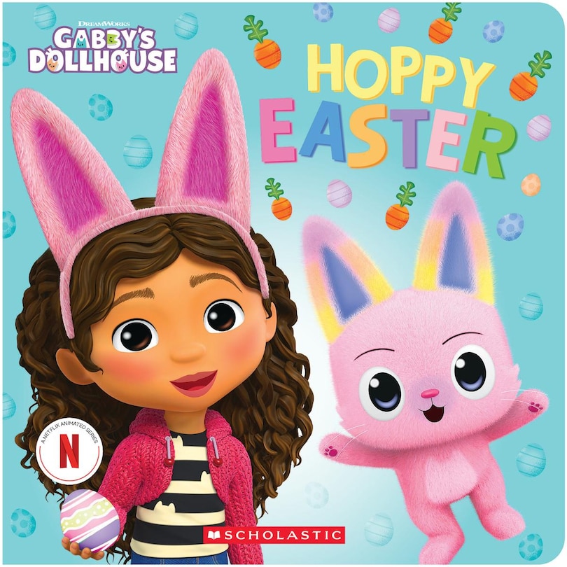 Front cover_Hoppy Easter! (Gabby's Dollhouse Easter Board Book)