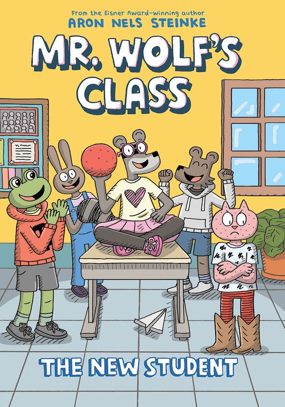 Front cover_The New Student: A Graphic Novel (Mr. Wolf's Class #6)