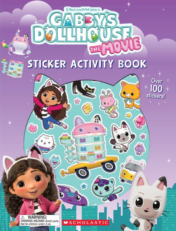 Front cover_Gabby's Dollhouse: The Movie (Gabby's Dollhouse: Sticker Activity Book with Shiny Stickers)