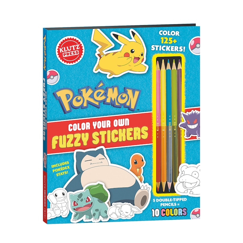 Couverture_Pokémon Color Your Own Fuzzy Stickers