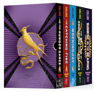Front cover_Hunger Games 5-Book Hardcover Box Set (The Hunger Games, Catching Fire, Mockingjay, The Ballad of Songbirds and Snakes, Sunrise on the Reaping)