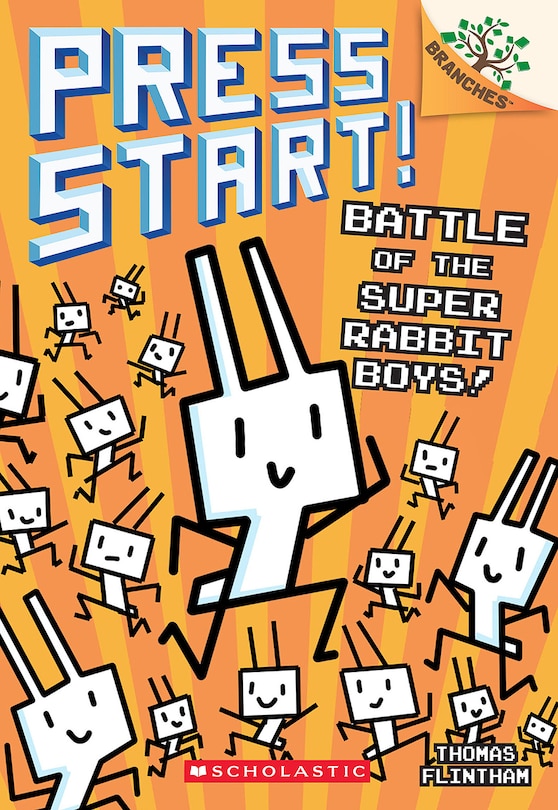 Front cover_Battle of the Super Rabbit Boys!: A Branches Book (Press Start! #18)