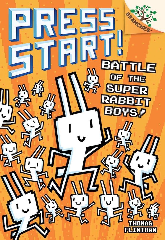 Front cover_Battle of the Super Rabbit Boys!: A Branches Book (Press Start! #18)