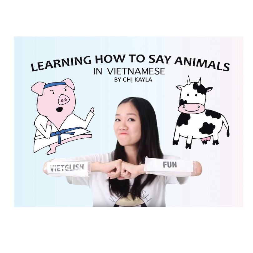 Front cover_Learning How to Say Animals in Vietnamese
