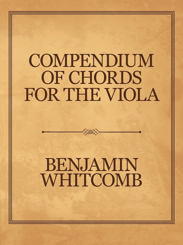 Couverture_Compendium of Chords for the Viola