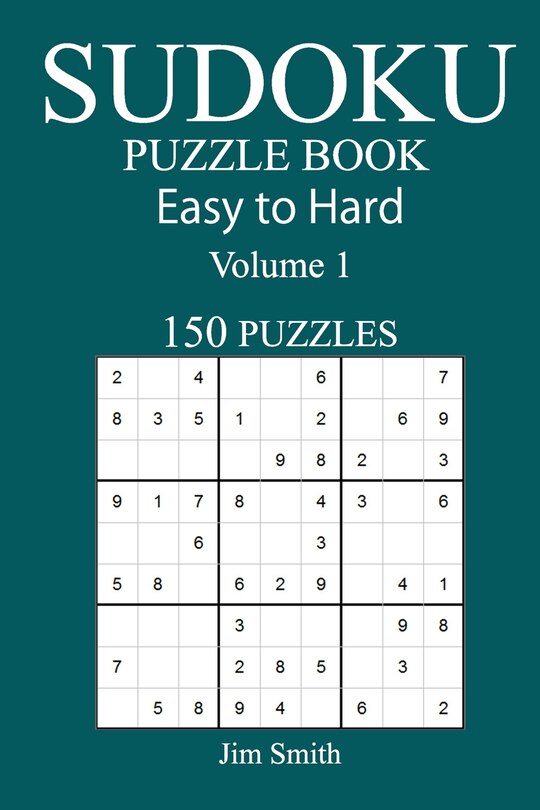 Couverture_150 Easy to Hard Sudoku Puzzle Book