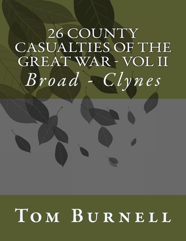 Couverture_26 County Casualties of the Great War Volume II