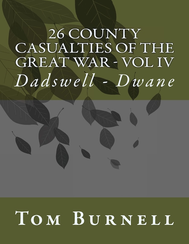 Couverture_26 County Casualties of the Great War Volume IV