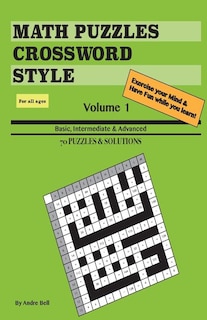 Front cover_Math Puzzles Crossword Style Vol 1 (travel size)