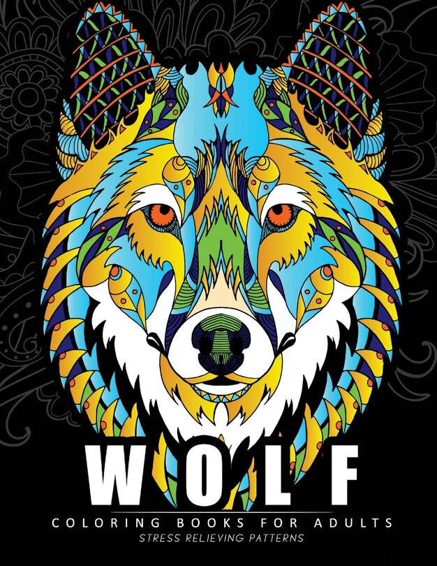 Wolf Coloring books for adults: Amazing Wolves Design (Animal Coloring Books for Adults)