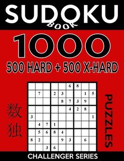 Front cover_Sudoku Book 1,000 Puzzles, 500 Hard and 500 Extra Hard