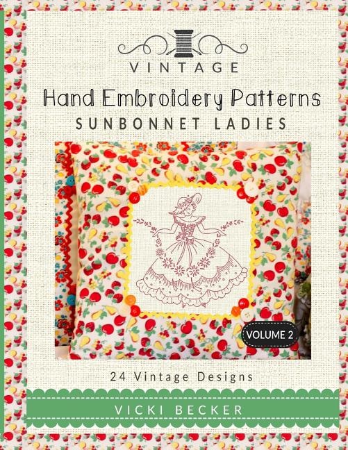 Front cover_Vintage Hand Embroidery Patterns Sunbonnet Ladies