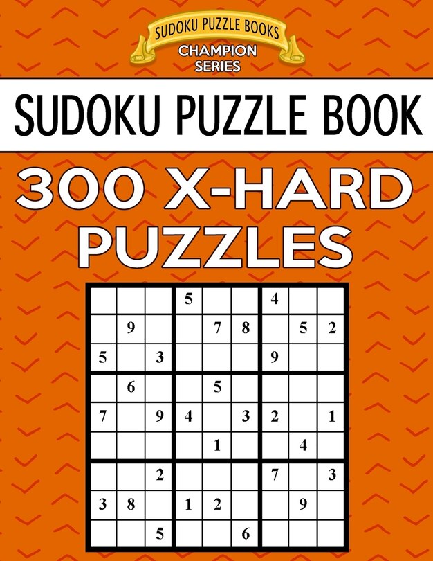 Front cover_Sudoku Puzzle Book, 300 EXTRA HARD Puzzles