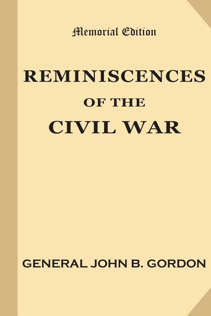 Couverture_Reminiscences of the Civil War