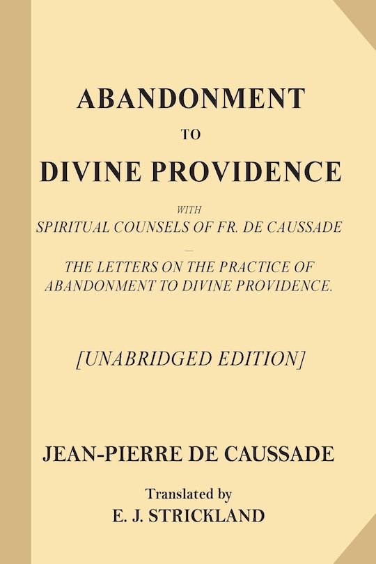 Couverture_Abandonment to Divine Providence [Unabridged Edition]