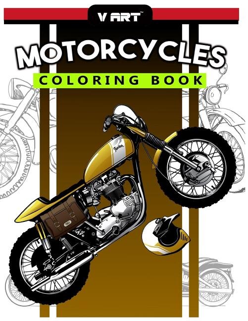 Front cover_Motorcycles Coloring Book