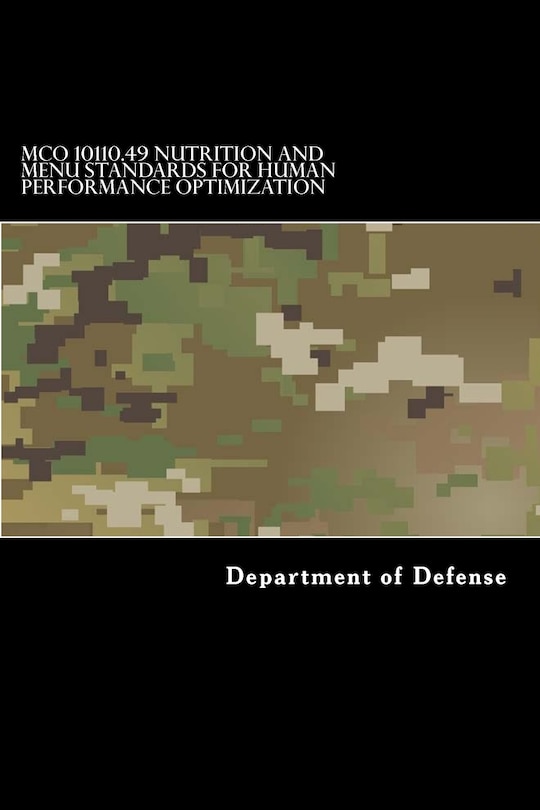 Front cover_MCO 10110.49 Nutrition and Menu Standards for Human Performance Optimization
