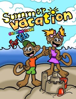 Couverture_Summer Vacation Coloring Book For Kids; Coloring and Doodling Activity Book