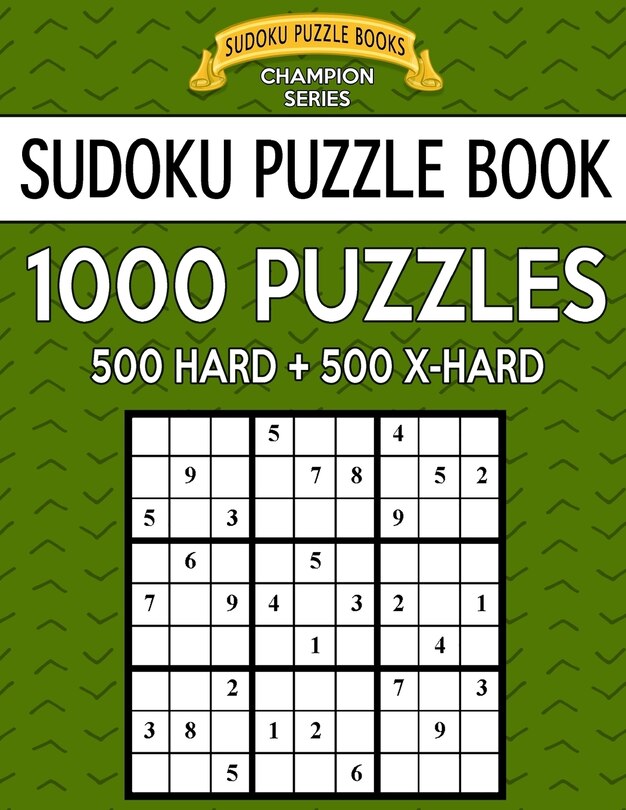 Couverture_Sudoku Puzzle Book, 1,000 Puzzles, 500 HARD and 500 EXTRA HARD
