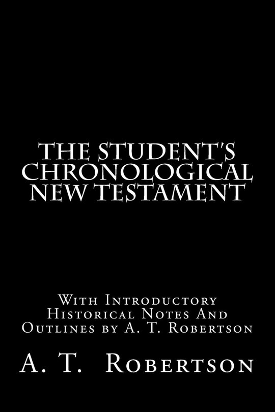 Front cover_The Student's Chronological New Testament