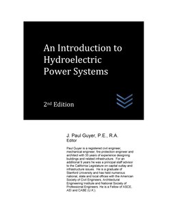 Couverture_An Introduction to Hydroelectric Power Systems