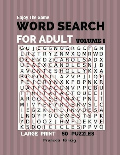 Couverture_Enjoy The Game Word Search For Adult Volume 1 Large Print 50 Puzzles