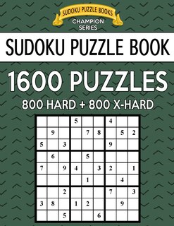 Couverture_Sudoku Puzzle Book, 1,600 Puzzles, 800 HARD and 800 EXTRA HARD