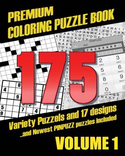 Couverture_Premium Coloring Puzzle Book Vol.1 - 175 Variety Puzzles and 17 Designs