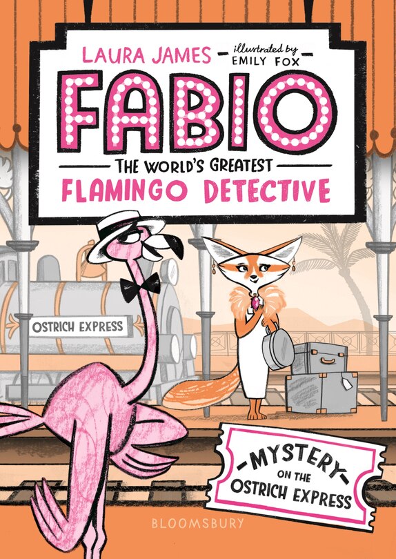 Couverture_Fabio The World's Greatest Flamingo Detective: Mystery On The Ostrich Express