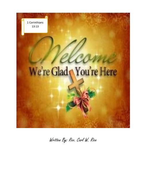 Front cover_Welcome Home We're Glad You're Here
