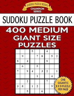 Front cover_Sudoku Puzzle Book 400 MEDIUM Giant Size Puzzles