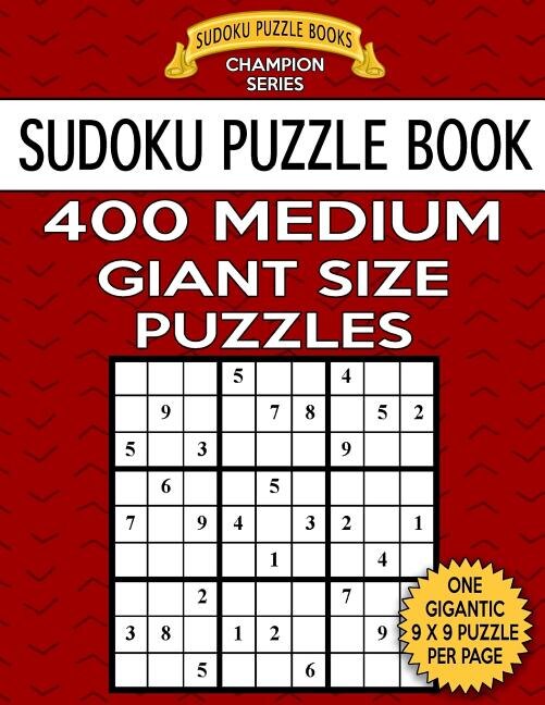 Front cover_Sudoku Puzzle Book 400 MEDIUM Giant Size Puzzles
