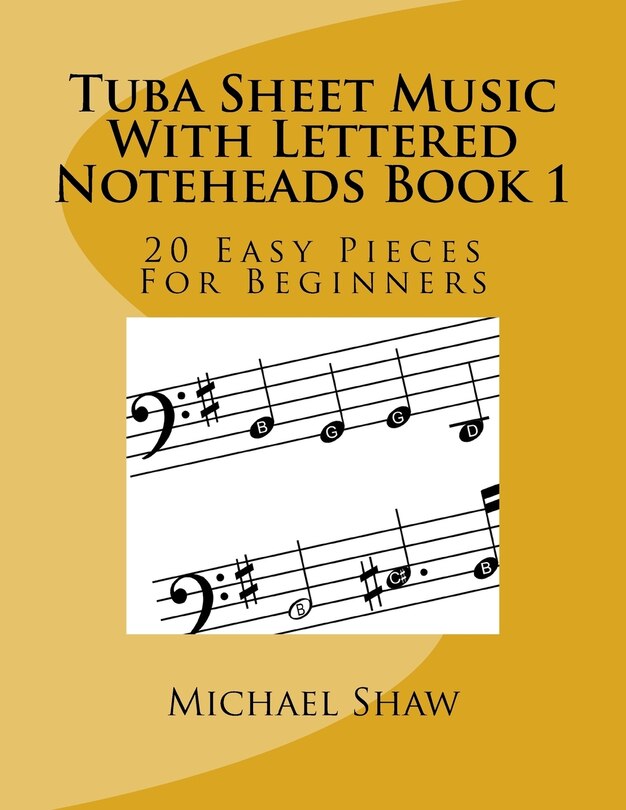 Front cover_Tuba Sheet Music With Lettered Noteheads Book 1