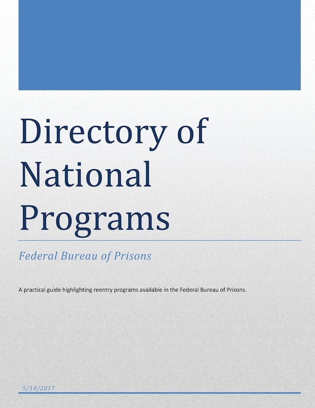 Couverture_Directory of National Programs