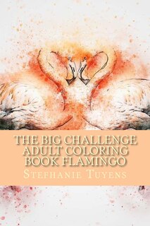 Couverture_The BIG Challenge Adult Coloring Book Flamingo