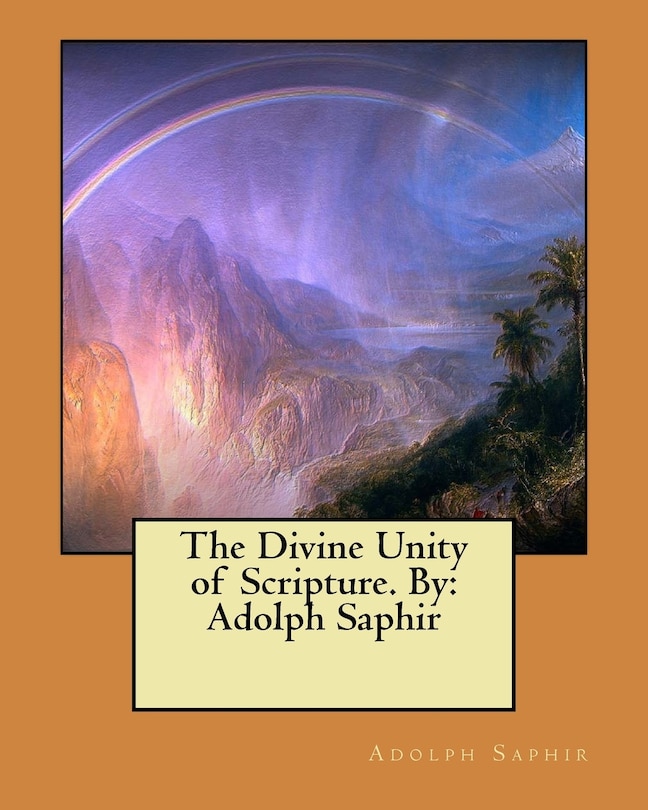 Front cover_The Divine Unity of Scripture. By