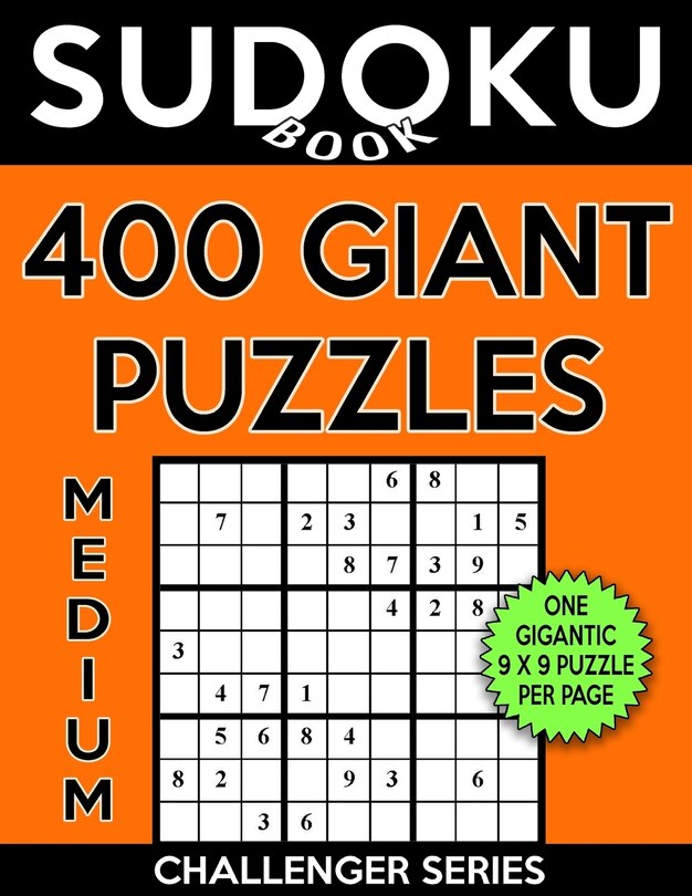 Couverture_Sudoku Book 400 Medium GIANT Puzzles