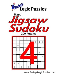 Couverture_Brainy's Logic Puzzles Hard Jigsaw Sudoku #4