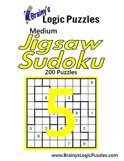 Couverture_Brainy's Logic Puzzles Medium Jigsaw Sudoku #5