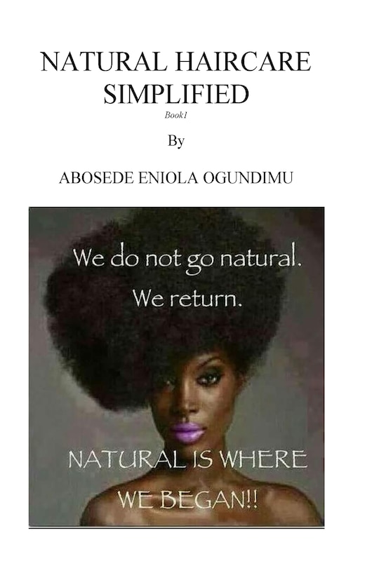 Couverture_Natural hair care simplified