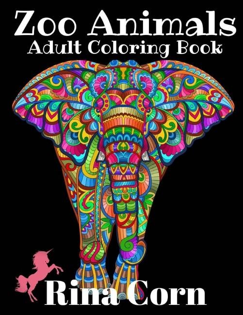 Zoo Animals Adult Coloring Book: Majestic Animal Illustrations for Creative Fun