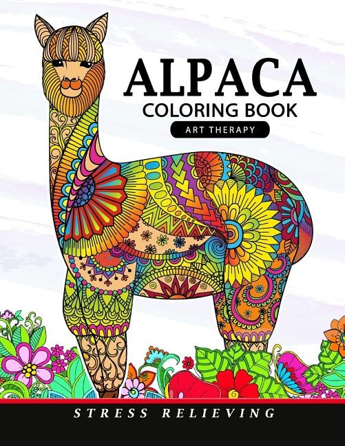 Alpaca Coloring Book: Animal Adults Coloring Book