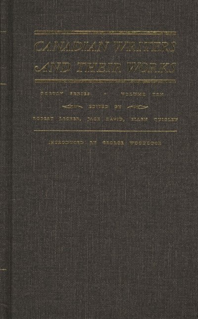 Couverture_Canadian Writers And Their Works: Poetry Volume X