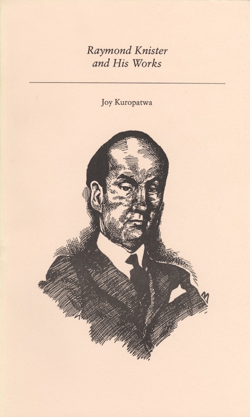 Couverture_Raymond Knister And His Works