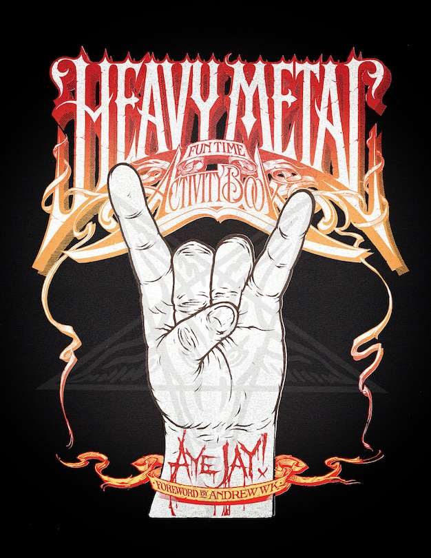 Front cover_Heavy Metal Fun Time Activity Book