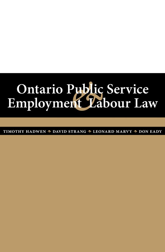 Couverture_Ontario Public Service Employment and Labour Law